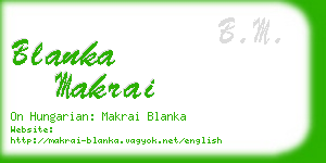 blanka makrai business card